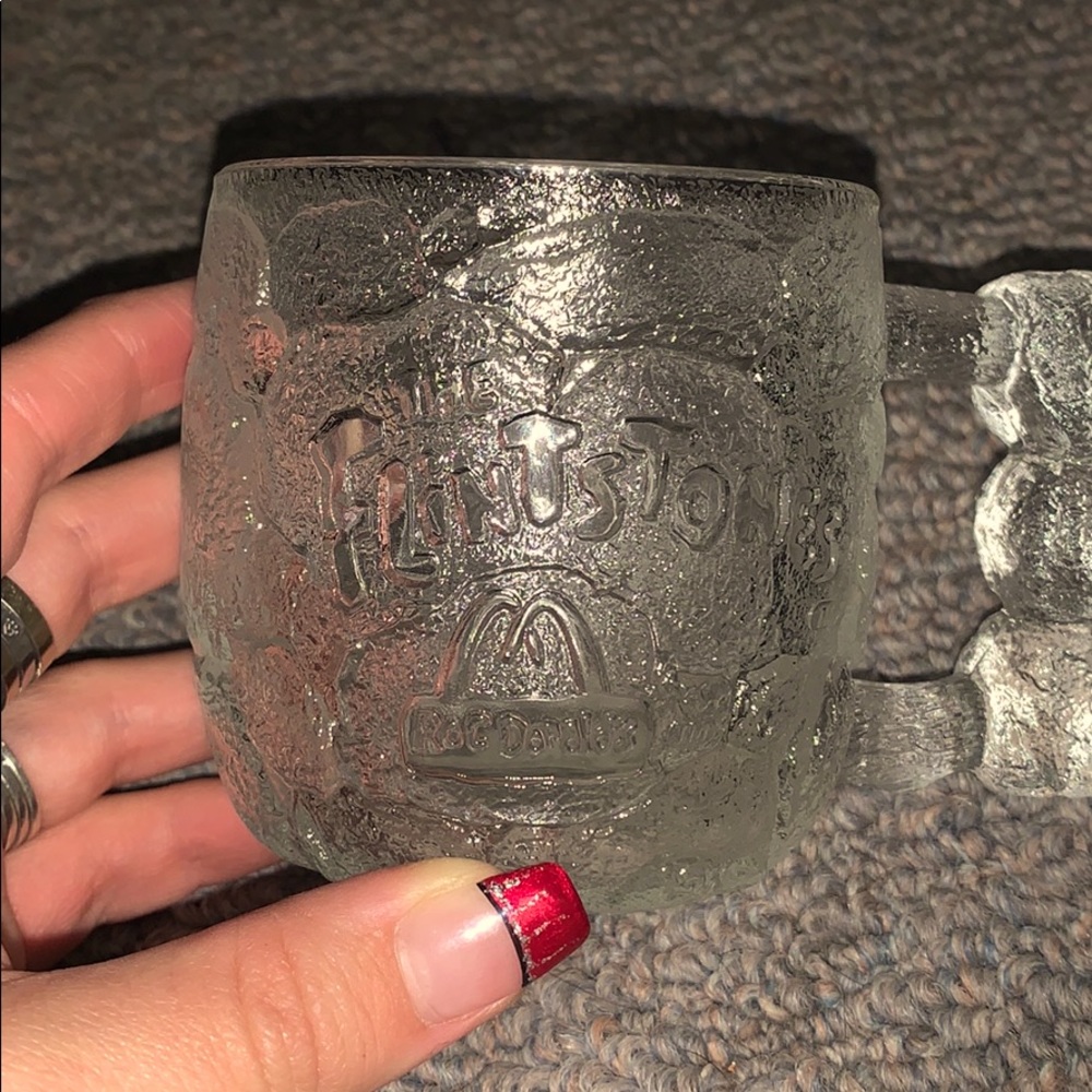 McDonalds Flintstones glasses